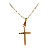 Cadena Oro 18k Mas Cruz 50cm Oro 18k Unisex 