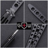 Cuchillo Mariposa Entrenador  Balisong Trainer  Práctica M