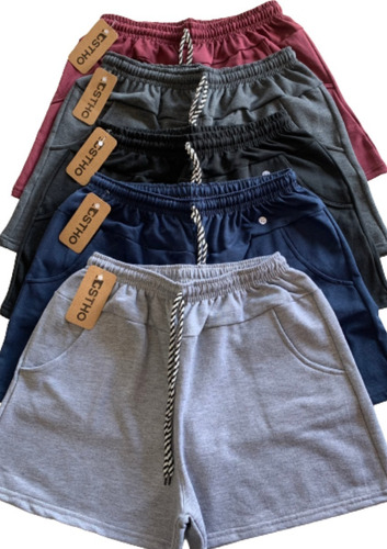 Shorts Shortinhos Kit Com 3 Sortidos Para Verão Fresquinho