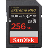 Cartão De Memória Sd Pro 256gb 200mb/s