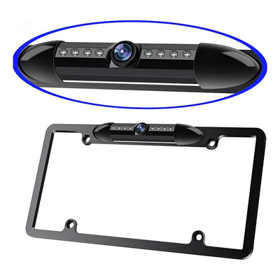 Cámara Reversa Porta Placa 8 Led Visión Nocturna Impermeable