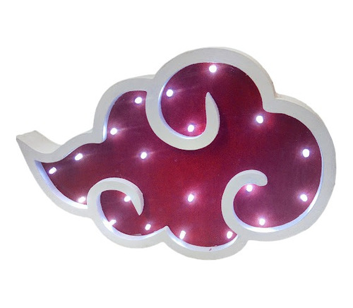 Nube Akatsuki Led!20 Luces Led + Pilas! Listas Para Colgar!!