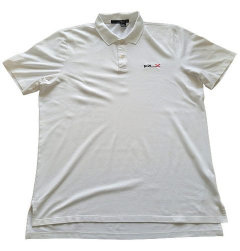 Playera Polo Marca Ralph Lauren Rlx Color Blanco Talla Large