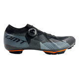 Zapatillas Mtb Dmt Km1 Gris Naranja Boa Suela Carbono