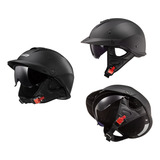 Casco Para Moto Ls2 Hh590 Rebellion Negro Mate Talla L (59 - 60 Cm)