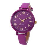 Relógio Feminino Original Barato Luxo Roxo + Caixa
