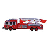 Camion De Bomberos A Friccion Con Luz Y Sonido 40 Cm