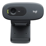 Câmera Webcam Logitech C270 Hd 30fps Preto