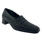 Zapato Dama Vestir Casual Oficina Confort Flexi 49302 Negro