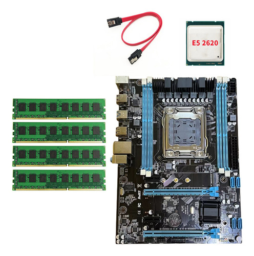 Kit De Placa Base X79 X79-288 Con Cpu E5 2620+4 Gb Ddr3 Ram+