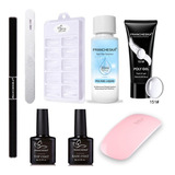 Set De Gel Polygel Kit Extensor De Uñas Builder Uv Led P