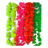 20 Collares Hawaianos Tela Cotillon Fiesta