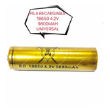 Bateria Recargable 18650 3.7v 9800 Mah Pilas Paquete 50 Pzas