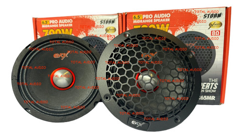 2 Pza Medio Rango Evox 6.5 350w Rms/ 700w Max 8ohms Evx65mr