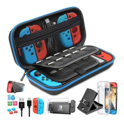 Kit De Protección Para Nintendo Switch, 16 Piezas