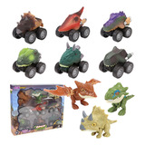 9pcs Juguetes De Dinosaurios Juguete De Dedos Pull Back Cars