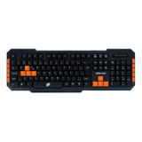 Mouse E Teclado Gamer Oex Combo Brave Tm303 Usb Preto Cinza