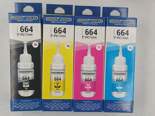 Tinta Pacific Color 664 4 B,y,m,c