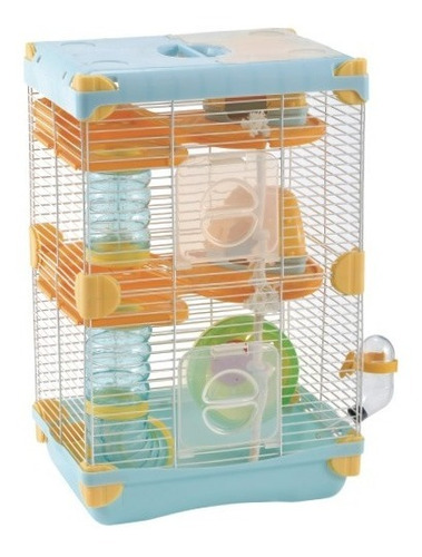 Jaula Para Hamster C/bebedero 27.7x20.5x42.5 Varios Colores