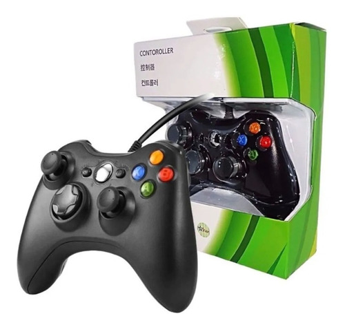 Controle Com Fio Para Xbox 360 E Pc Slim Joystick Note Usb