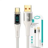 Usams Cabo P/ Multimídia Usb Compatível iPhone 15 Apple Car Play Off-white