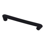 Manija Claromeco Para Cajón Puerta Mueble 160 Mm Negro Mate 