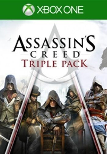 Assassin's Creed Triple Pack: Black Flag, Syndicate, Unity.