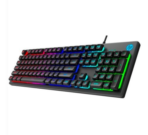 Teclado Gamer Hp K500f Retroiluminado Anti-golpe Rgb Usb