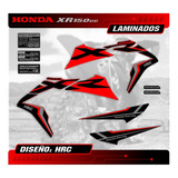 Kit Calcos - Gráfica Honda Xr 150 Moto Roja Edicion Especial