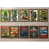 10 Quadros Para Garagen Rat Fink, Hot Rods 32x23cm Cada