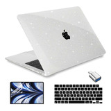 Funda Conbovo Para Macbook Air 13 M2 + C/teclado Glitter