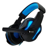 Headset Gamer Com Fio Thoth Eg-305bl Azul Evolut Para Pc