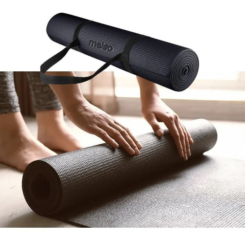 Colchoneta Mat Enrollable Yoga Pilates Fitness 170x61 6mm  