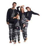 Pijama Navideño Familiar De 2 Unidades/juego Para Adultos Y