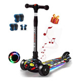 Scooter De Tres Ruedas Con Luces Led Y Música, 2colores