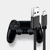 Cabo Carregador Para Controle Ps4 Micro Usb V8 3 Metros Xbox