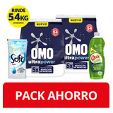 Omo Detergente Polvo Pack Limpieza 2 Unidades 2,7kg Cada Uno 1 Quix Y 1 Soft