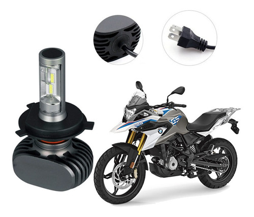 Lâmpada Super Ultra Led Farol Moto Bmw G 310 Gs 2019