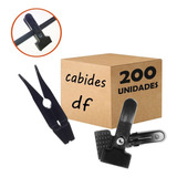 Kit 200 Presilhas Preta P/ Cabide Calça Short Saia Atacado