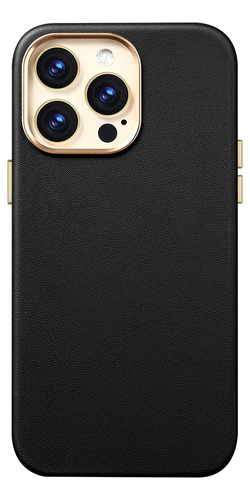 Funda De Cuero Genuino Para iPhone 12 Al 14 Promax Magnetica