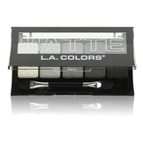 Paleta De 5 Sombras Para Ojos Mate La Color, Negro (black La