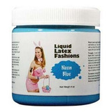 Liquid Latex Fashions - Ammonia Free Halloween Neon Blue Bo.