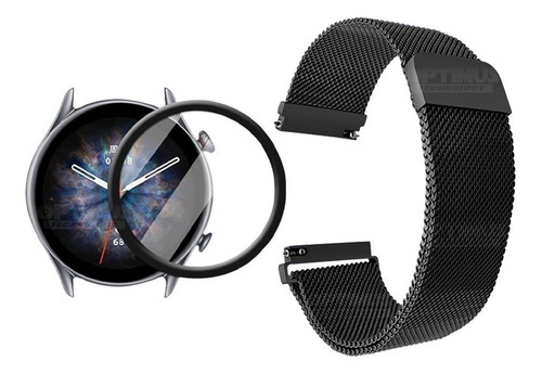 Kit Pulso Iman Y Screen Nanoglass Reloj Para Xiaomi Gtr 3pro