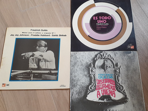 F Gulda  Colección 3 Álbumes Vinilo Lp J Johnson F Hubbard