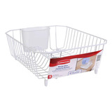 Rubbermaid 6008arwht Escurridor De Platos De Fregadero Doble