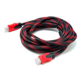 Hdmi Cable 5 Metros Doble Filtro 1.4 4k Mallado 1080 Ful Hd