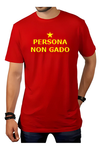 Camisa Persona Non Gado Lula Camiseta De Esquerda Amarela