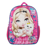 Mochila Infantil Costas Jolie Loira Grande Tilibra 148334