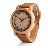 Reloj De Madera Bobo Bird A16 Bambú Piel