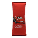 Almohadon Cubre Cinturon De Seguridad Auto Disney Cars Color Rojo